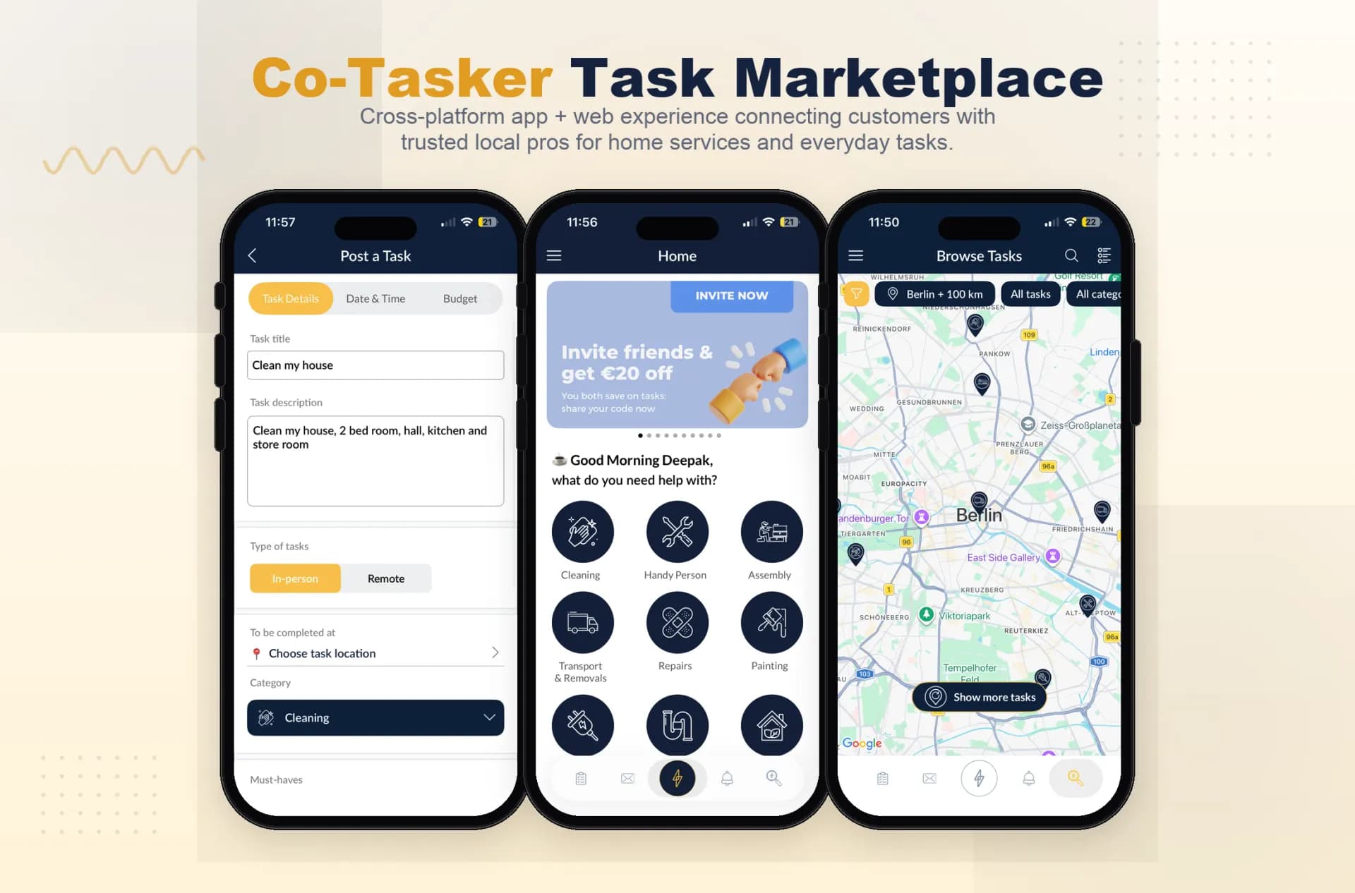 Co-Tasker – Local Services Marketplace Platform — showcase