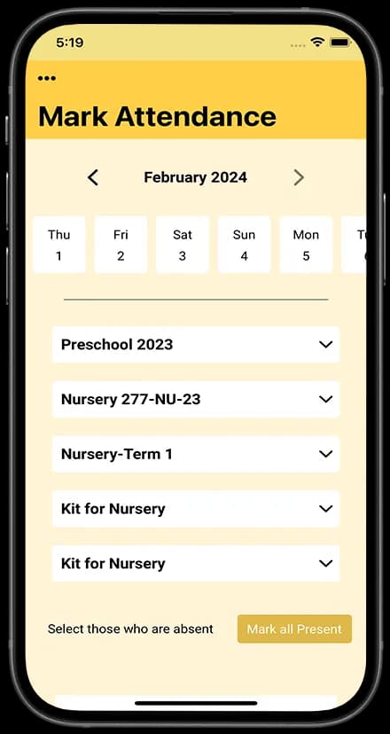 Aptech International Preschool — Parent Engagement & Smart School App screen 2