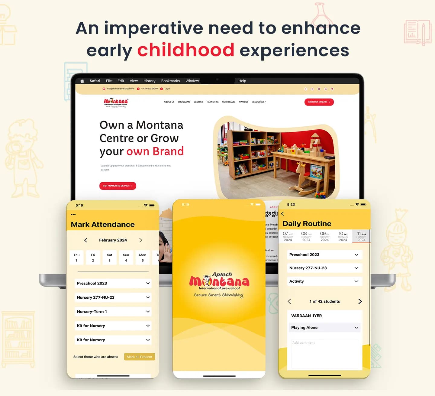 Aptech International Preschool — Parent Engagement & Smart School App — the team