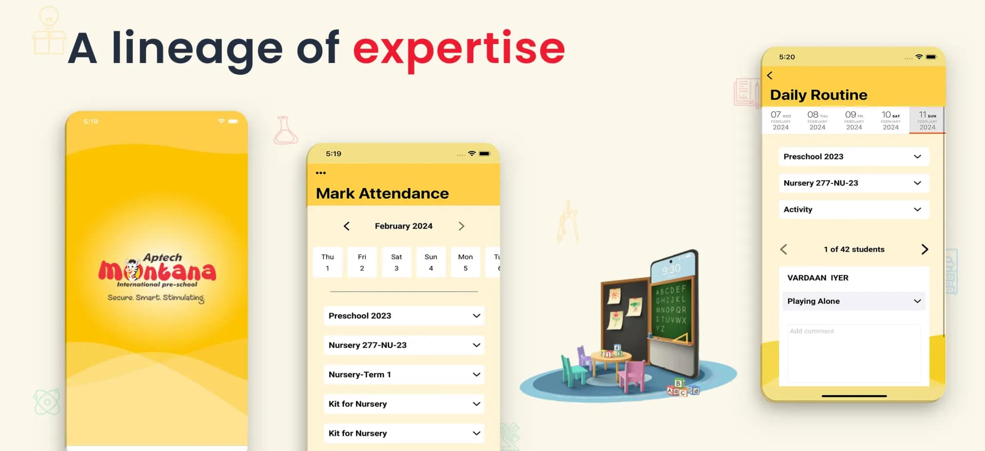 Aptech International Preschool — Parent Engagement & Smart School App in context