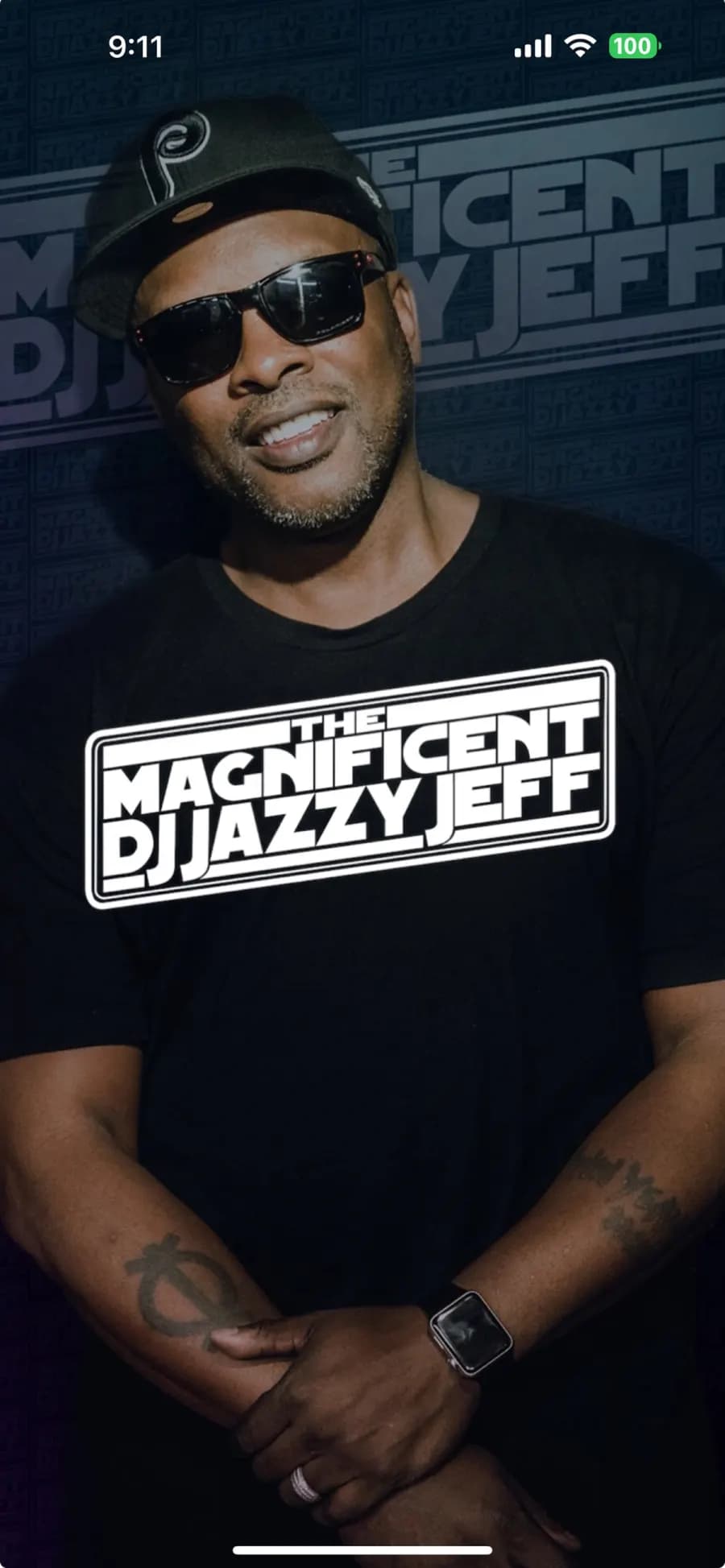 DJ Jazzy Jeff iOS app home screen