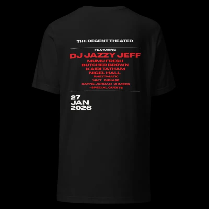 DJ Jazzy Jeff apparel product detail page
