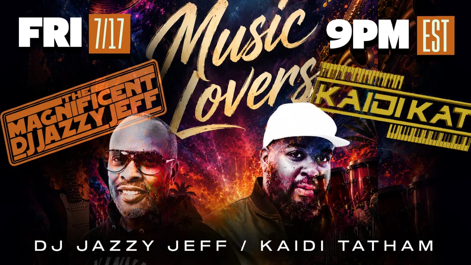 DJ Jazzy Jeff Magnificent Friday Nights live-stream promo featuring Lord Finesse