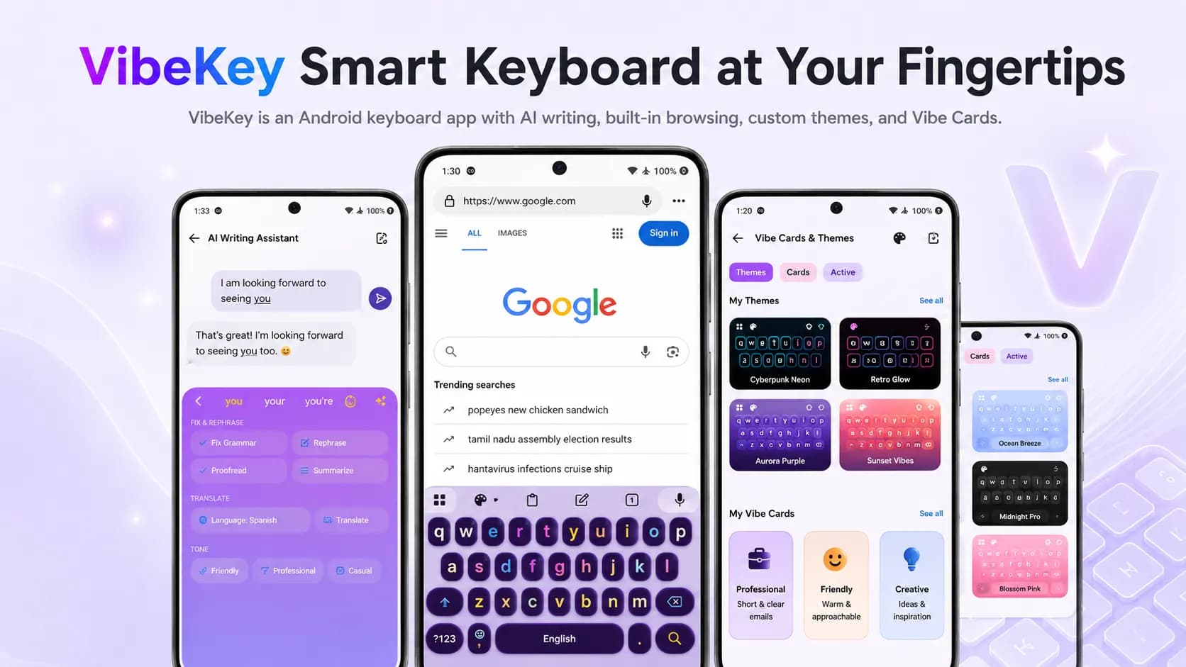VibeKey — Smart Android Keyboard Experience