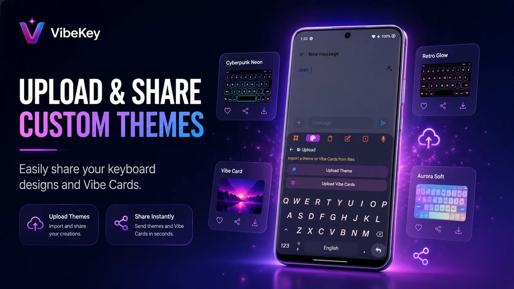 VibeKey — Smart Android Keyboard Experience — showcase