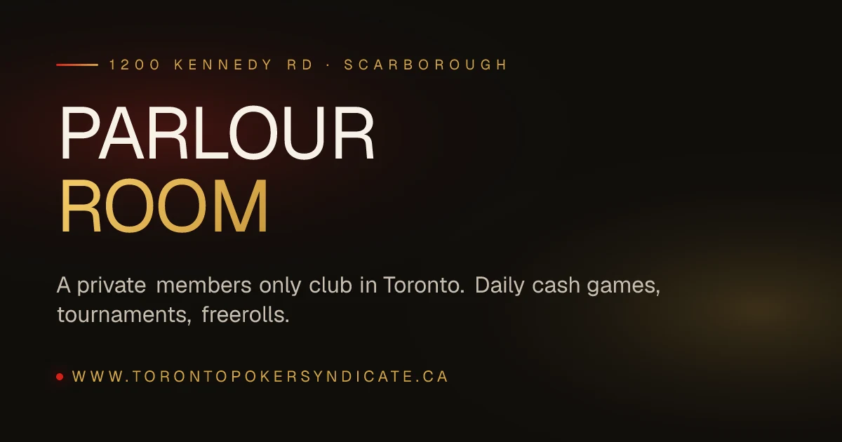 Parlour Room brand hero — private members-only club in Toronto, 1200 Kennedy Rd, Scarborough